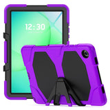 Samsung Galaxy Tab A9+ / Tab A11+ Hybrid V-Type Tablet Cover with Screen Protector - Purple - Noco