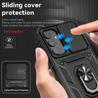 Samsung Galaxy A54 Armor Rugged Sliding Camera Cover with Metal Ring/Stand - Cover Noco