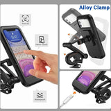 Waterproof Motorcycle/Bike Phone Mount Enclosure. Touch Screen Usable Alloy Mount Magnetic Pad - Cover Rock