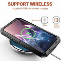 Apple iPhone 16+ RedPepper Rugged Metal Heavy Duty Full Cover Tempered Glass Screen Protector - RedPepper