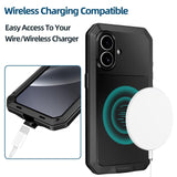 Apple iPhone 17 RedPepper Rugged Metal Heavy Duty Full Cover Tempered Glass Screen Protector - RedPepper