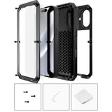 Apple iPhone 17 RedPepper Rugged Metal Heavy Duty Full Cover Tempered Glass Screen Protector - RedPepper