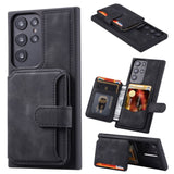 Samsung Galaxy S23 Ultra Deluxe RFID Shielded Rear 5 Card Wallet Cover - Black - Cover Noco