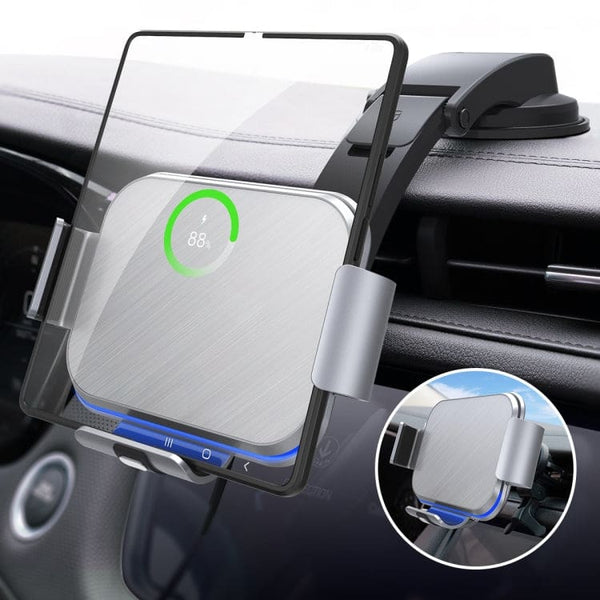 S8 15W Car Wireless Phone Charger/Mount for Samsung Galaxy Z Fold series Auto-Clamping Vent or Dash Mount - acc NOCO