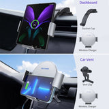 S9 15W Car Phone Mount Wireless Charger for Samsung Galaxy Z Fold Auto-Clamping Vent or Dash Mount - acc NOCO