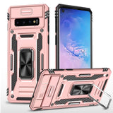 Samsung Galaxy S10 Sliding Camera Cover Protective Case with Ring/Stand - Pink - Cover Noco