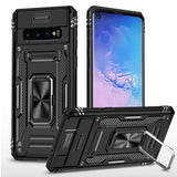 Samsung Galaxy S10 Sliding Camera Cover Protective Case with Ring/Stand - Black - Cover Noco