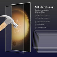 [2 PACK] Samsung Galaxy S23 Ultra Enkay Tempered Glass Screen Protector Supports Fingerprint - Glass Enkay