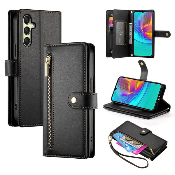 Samsung Galaxy A26 5G 8 Card Flip Front Wallet Cover Zip Pocket - Noco