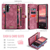Samsung Galaxy A36 5G CaseMe 008 2-In-1 Wallet with Detachable Cover 8 Card Slots + Zip Pocket - CaseMe