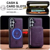 Samsung Galaxy A57 LC MagSafe Ring Detachable Zipper Wallet Case - Noco