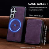 Samsung Galaxy A57 LC MagSafe Ring Detachable Zipper Wallet Case - Noco