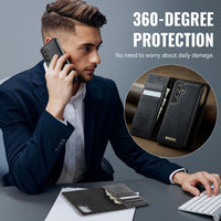 Samsung Galaxy S24 FE CaseMe C49 Wallet Flip Cover RFID Protection Card Holder Noco