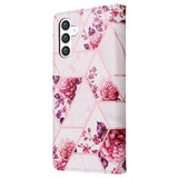 Samsung Galaxy S24 / S25 Marble Patterned Flip Wallet Card Slots - Noco