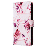 Samsung Galaxy S24 / S25 Marble Patterned Flip Wallet Card Slots - Noco