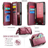 Samsung Galaxy S25 FE CaseMe C36 Wallet Multi-Card Slots Cash Pocket Zipped Wallet - CaseMe