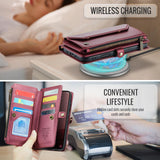 Samsung Galaxy S25 FE CaseMe C36 Wallet Multi-Card Slots Cash Pocket Zipped Wallet - CaseMe