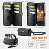 Samsung Galaxy S25 FE CaseMe C39 Wallet RFID Protection 9 Card Slots Cash Pocket Zipped Coin Wallet - CaseMe