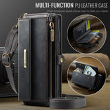 Samsung Galaxy S25 FE CaseMe C39 Wallet RFID Protection 9 Card Slots Cash Pocket Zipped Coin Wallet - CaseMe