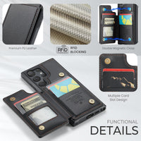 Samsung Galaxy S25 Ultra CaseMe C22 Rear Wallet Cover with Card Slots - CaseMe