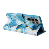 Samsung Galaxy S25 Ultra Marble Patterned Flip Wallet Card Slots - Noco
