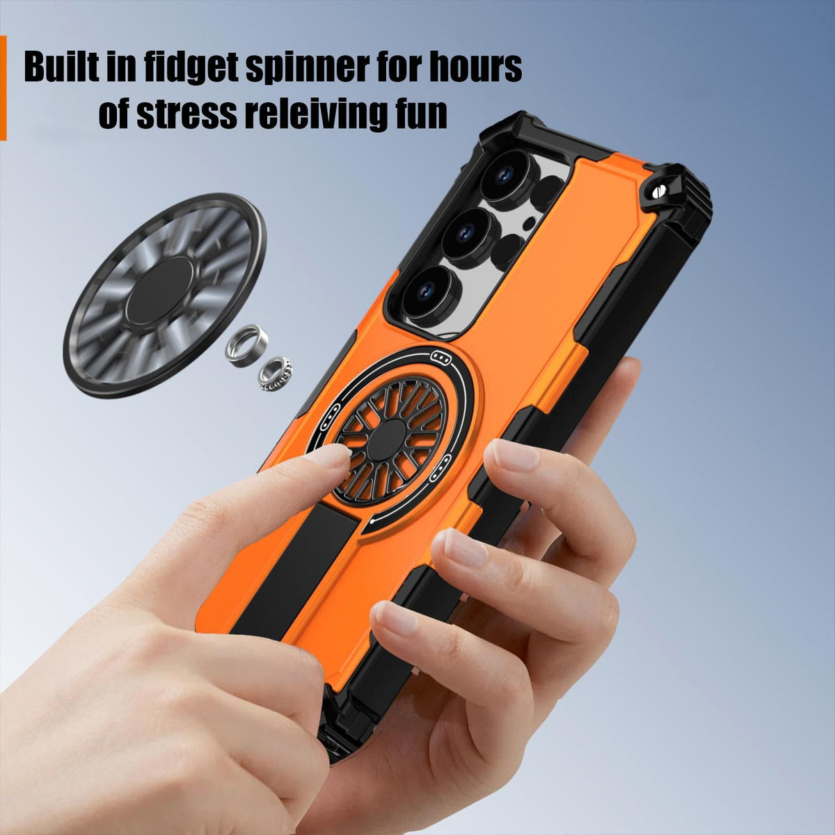 Samsung Galaxy S25 Ultra Rugged Magsafe Fidget Ring Armor Cover Noco.co ...