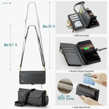 Samsung Galaxy S26 5G CaseMe C36 Wallet Multi-Card Slots Cash Pocket Zipped Wallet - CaseMe