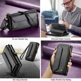 Samsung Galaxy S26 5G CaseMe C36 Wallet Multi-Card Slots Cash Pocket Zipped Wallet - CaseMe