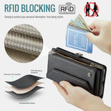 Samsung Galaxy S26 5G CaseMe C36 Wallet Multi-Card Slots Cash Pocket Zipped Wallet - CaseMe