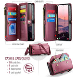 Samsung Galaxy S26 ULTRA CaseMe C36 Wallet Multi-Card Slots Cash Pocket Zipped Wallet - CaseMe
