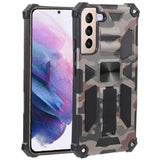 Samsung Galaxy S22+ Shockproof Camo Folding Stand Rugged Cover - Khaki - Cover Noco