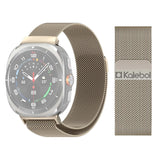Samsung Galaxy Watch Ultra 47mm / Ultra 2025 Kalebol Milan Magnetic SS Watch Strap - Titanium - Noco