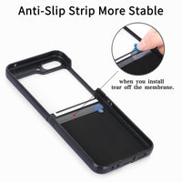 Samsung Galaxy Z Flip 7 PU Leather Rigid Cover Carbon Fiber Texture - Noco