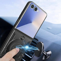 Samsung Galaxy Z Flip 7 Shockproof Rugged Rotating Ring Protective Cover - Noco