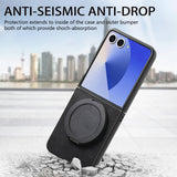 Samsung Galaxy Z Flip 8 5G Retro Rotation Ring Holder Phone Case - NOCO