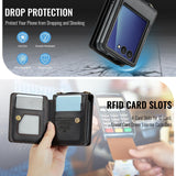 Samsung Galaxy Z Flip8 CaseMe C22 Rear Wallet Cover with Card Slots - CaseMe