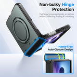 Samsung Galaxy Z Flip8 Kalebol 360 Degree Magnetic Ring Holder Case - Noco