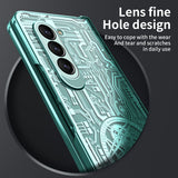 Samsung Galaxy Z Fold 5 Electroplated Mecha Cover with screen Protection - Noco