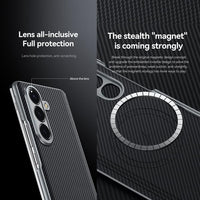 Samsung Galaxy Z Fold 7 SULADA Kevlar Series Shockproof Case with Built-in Magnetic Ring - Sulada
