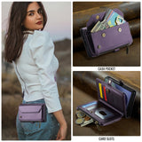 Samsung Galaxy Z Fold8 CaseMe C36 Wallet 6 Card Slots Cash Pocket Zipped Coin Wallet - CaseMe