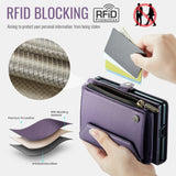 Samsung Galaxy Z Fold8 CaseMe C36 Wallet 6 Card Slots Cash Pocket Zipped Coin Wallet - CaseMe