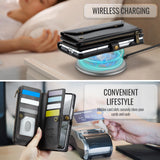 Samsung Galaxy Z Fold8 Ultra CaseMe C36 Wallet 7 Card Slots Cash Pocket Zipped Coin Wallet - CaseMe