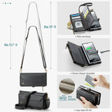Samsung Galaxy Z Fold8 Ultra CaseMe C36 Wallet 7 Card Slots Cash Pocket Zipped Coin Wallet - CaseMe