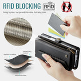 Samsung Galaxy Z Fold8 Ultra CaseMe C36 Wallet 7 Card Slots Cash Pocket Zipped Coin Wallet - CaseMe