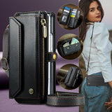 Samsung Galaxy Z Fold8 Ultra CaseMe C36 Wallet 7 Card Slots Cash Pocket Zipped Coin Wallet - CaseMe