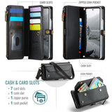 Samsung Galaxy Z Fold8 Ultra CaseMe C36 Wallet 7 Card Slots Cash Pocket Zipped Coin Wallet - CaseMe