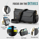 Samsung Galaxy Z Fold8 Ultra CaseMe C36 Wallet 7 Card Slots Cash Pocket Zipped Coin Wallet - CaseMe