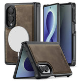 Samsung Z Fold8 CaseMe C69 Series Magnetic Leather Coated TPU Phone Cover - Noco