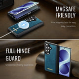 Samsung Z Fold8 Ultra CaseMe C69 Series Magnetic Leather Coated TPU Phone Cover - Noco