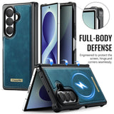 Samsung Z Fold8 Ultra CaseMe C69 Series Magnetic Leather Coated TPU Phone Cover - Noco
